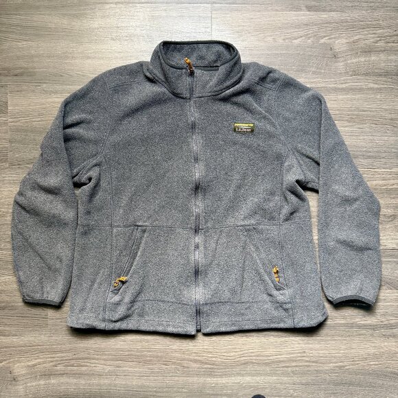 L.L. Bean Women's Mountain Classic Fleece Jacket - Grey - Picture 1 of 6